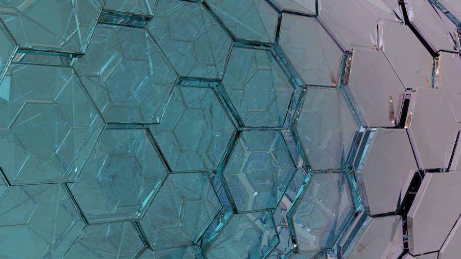 Vidrio con textura hexagonal, cubiertas y repisas de vidrio en Chillán
